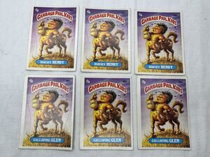 1986 Garbage Pail Kids Lot of 6 Horsey Henry Glen Cards Original Series Raw